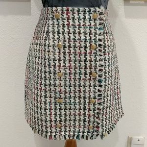 Preppy Multicolor Mini Skirt